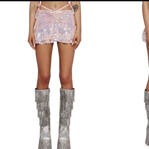 Club exx sequined skirt